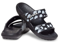 DOWNTOWN 207680 CLASSIC CROCS HEARTPRINT:PLASTIQUE/NOIR/CROCS/