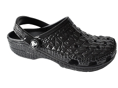 ASCAIN 209093 . CLASSIC METALLIC CROCSKIN:PLASTIQUE/NOIR//