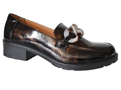 YM0555 NOUSSE:VERNIS (CUIR+SYNT)/OR.ARGENT.BRONZE//