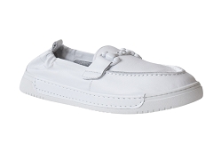 ALVA RECOLE:CUIR/BLANC//