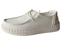 JACMA WENDY ESPADRILLE:TEXTILE/BLANC//