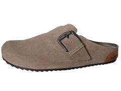 GOHOU CORBY CLOG . PMS90123:VEL + NUB/BEIGE//