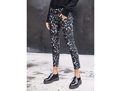 62CB2CH406 . JUSTINE ALEXA CROPPED METALLO . 25873:NOIR//