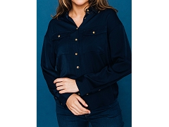 ROMIE TENCEL LINEN . 25199 62CB2CH100 . AMANDE:MARINE//