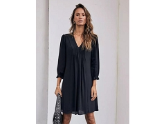 EVERTA JUNA  PLAIN COLOR . 23322405:NOIR//