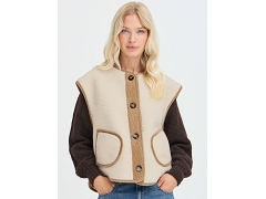 BYOUNG 20819119 . BYCOTTY WAISTCOAT<br>Beige