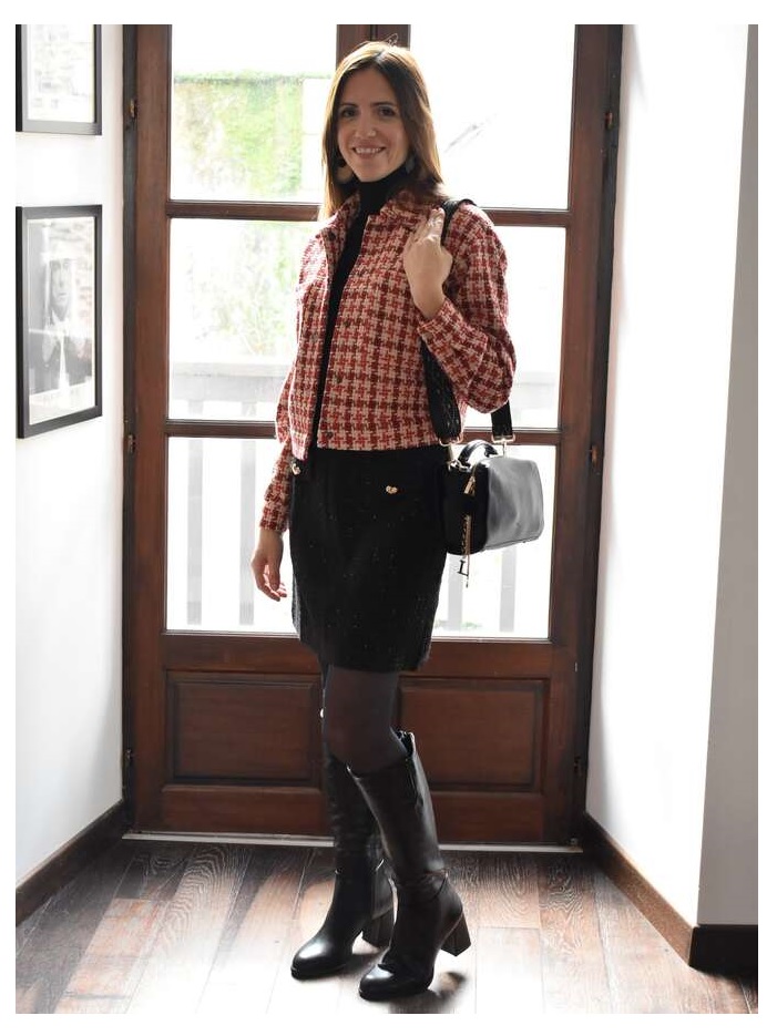 veste rouge garcia i50292-jupe molly bracken