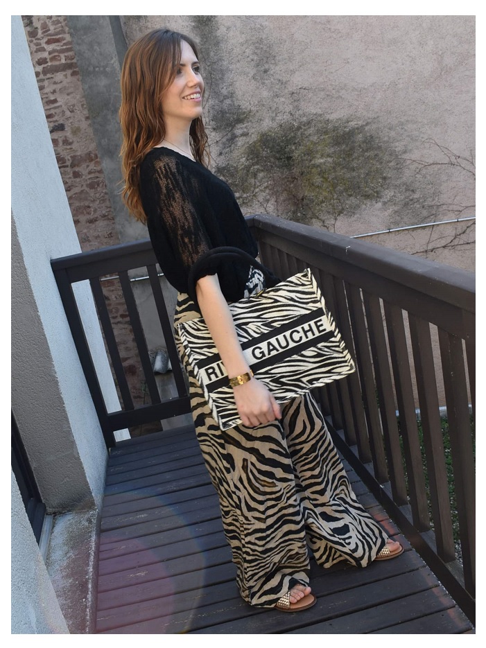 pantalon bsb-pantalon zebre-pantalon fluide