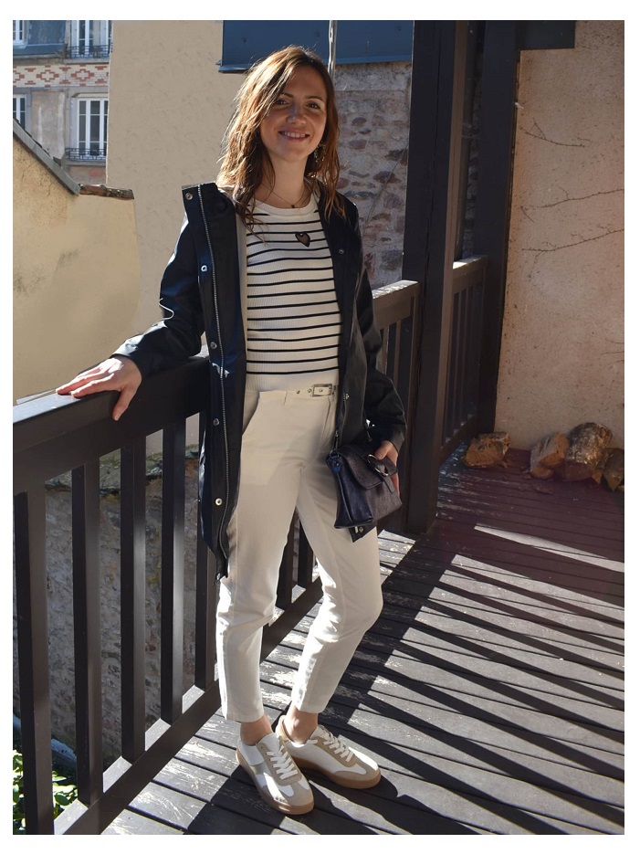 pantalon freeman-freeman porter-pantalon blanc-claudia felicita