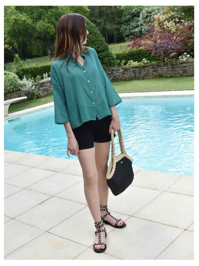 vetements femme bsb-chemise verte-chemise verte bsb-RODEZ-LA PRIMAUBE-MILLAU
