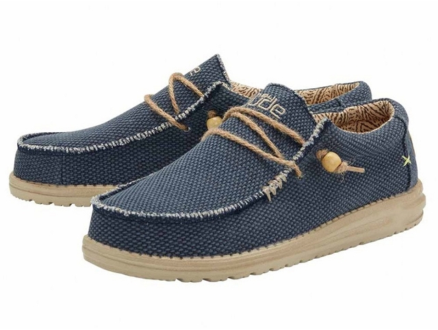 Dude homme wally natural bleu