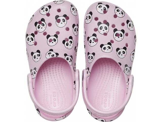 Crocs europe divers 206999 classic panda print rose et violet5984501_5