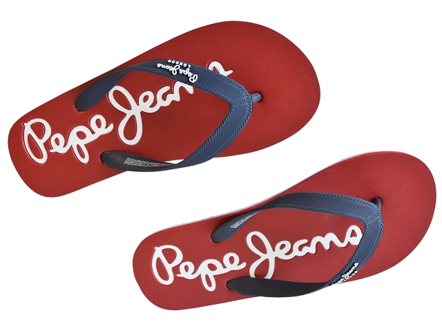 Pepe jeans footwear homme bay beach brand m . pms70110 rouge6050602_3