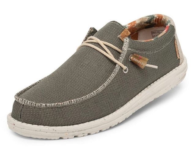 Dude drooth homme wally knit vert