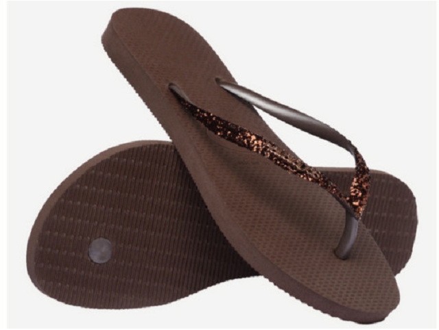 Havaianas fille glitterii marron6079806_2