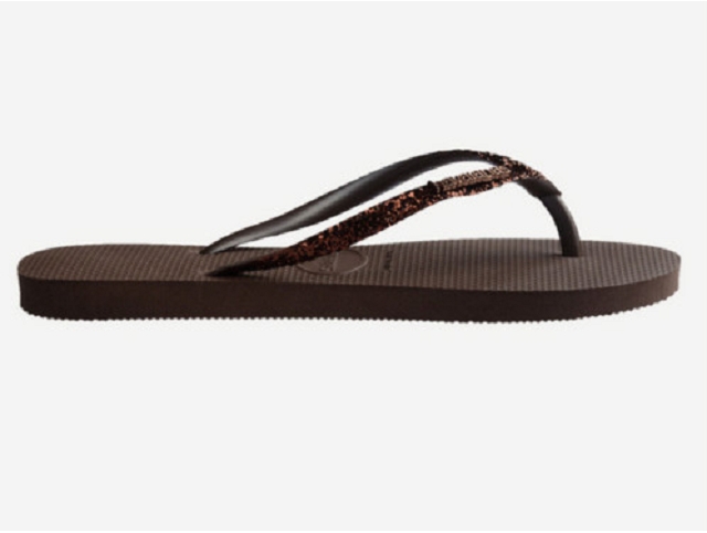 Havaianas fille glitterii marron6079806_3