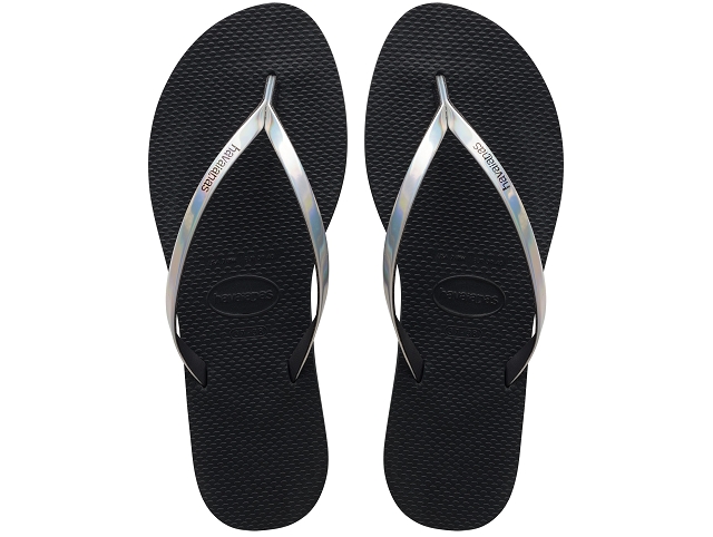 Havaianas fille 4135102 . you metallic gris6079901_5