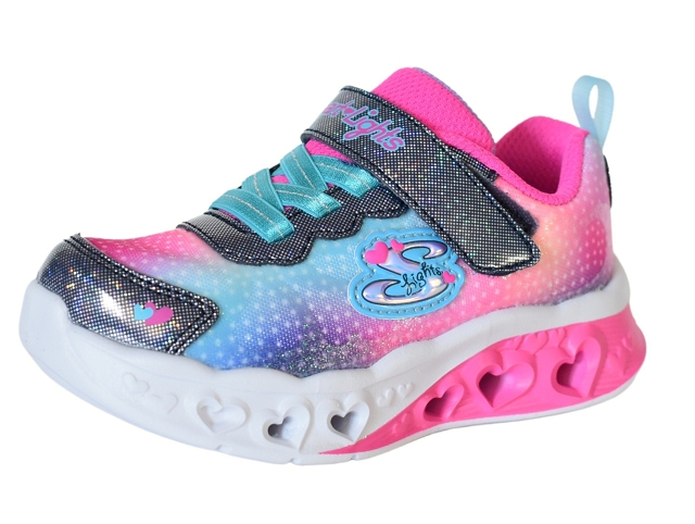 Skechers bebe flutter heart lights . 302315n rose et violet