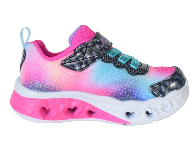 Skechers bebe flutter heart lights . 302315n rose et violet6091501_3