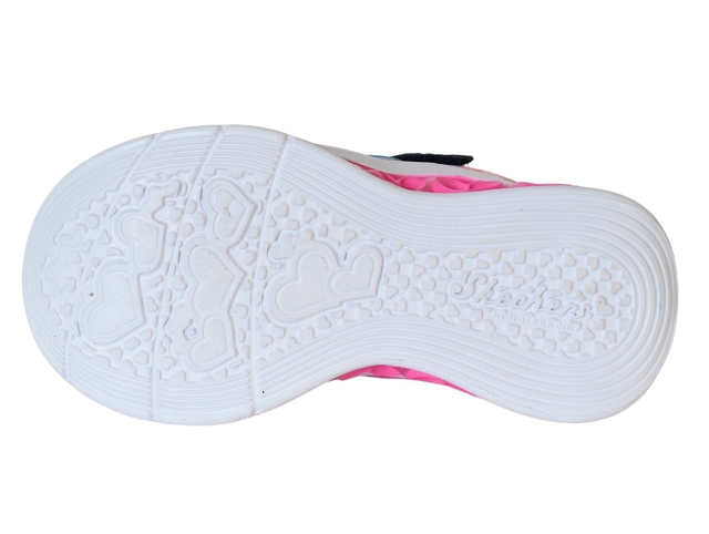 Skechers bebe flutter heart lights . 302315n rose et violet6091501_4