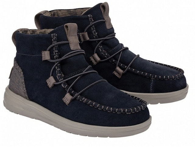Dude femme eloise grip suede bleu6108201_2