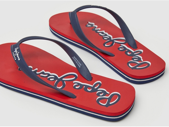 Pepe jeans footwear homme bay beach logo . pms70129 rouge6223401_4