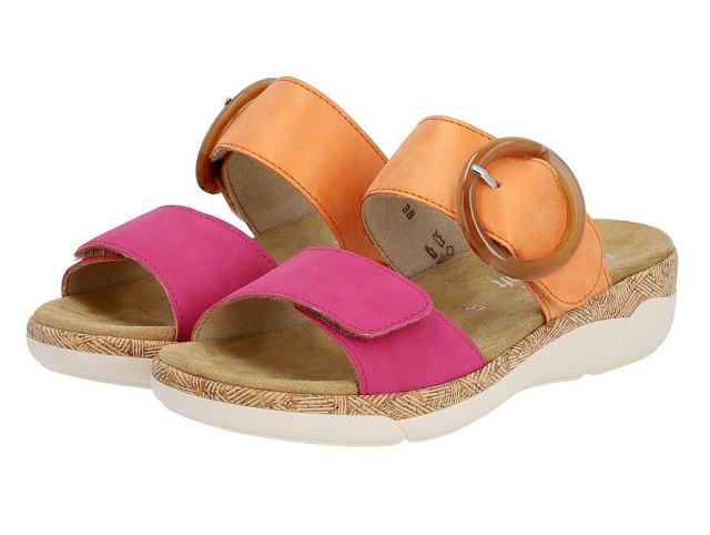 Remonte femme r6858 jaune et orange