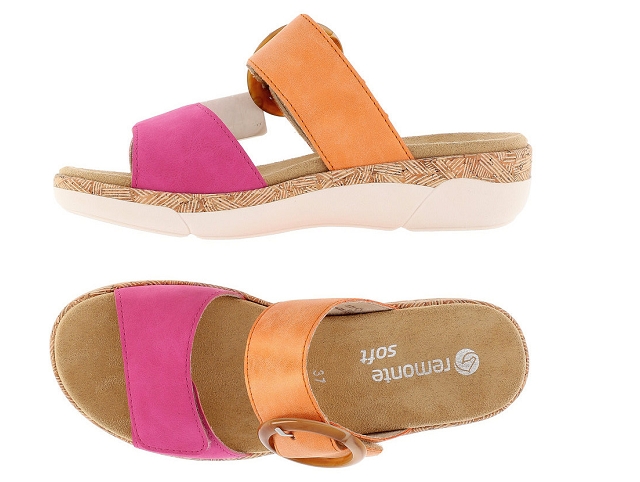 Remonte femme r6858 jaune et orange6226102_5