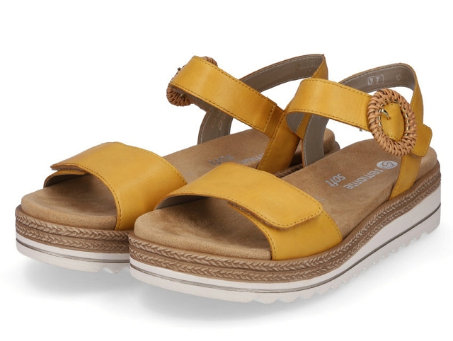 Remonte femme d0q52 jaune et orange6226401_4