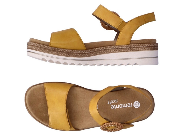 Remonte femme d0q52 jaune et orange6226401_5