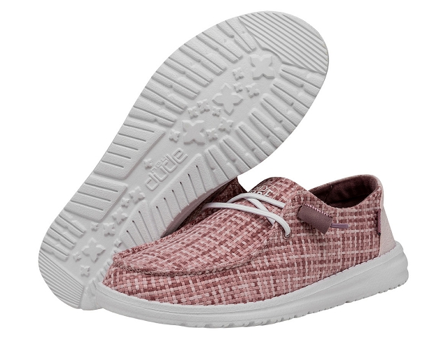 Dude drooth femme wendy crosshatch rose et violet6235401_4