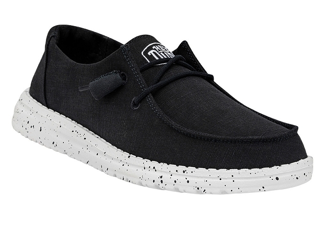 Dude femme wendy slub canvas bleu