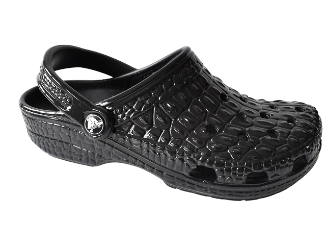 Crocs europe divers 209093 . classic metallic crocskin noir6245001_1