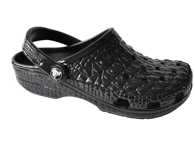 Crocs europe divers 209093 . classic metallic crocskin noir