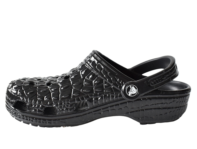 Crocs europe divers 209093 . classic metallic crocskin noir6245001_2