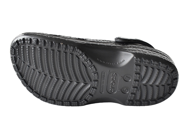 Crocs europe divers 209093 . classic metallic crocskin noir6245001_4