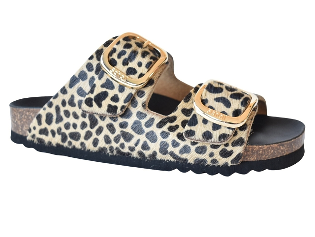 Scholl femme noelle marron