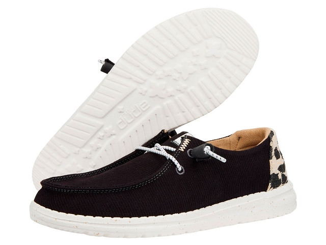 Dude femme wendy leopard noir