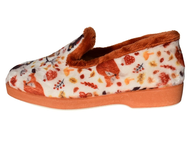 Maison espadrille femme 7637 jaune et orange6293701_2