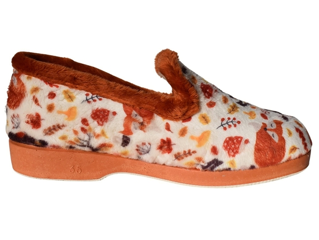 Maison espadrille femme 7637 jaune et orange6293701_3