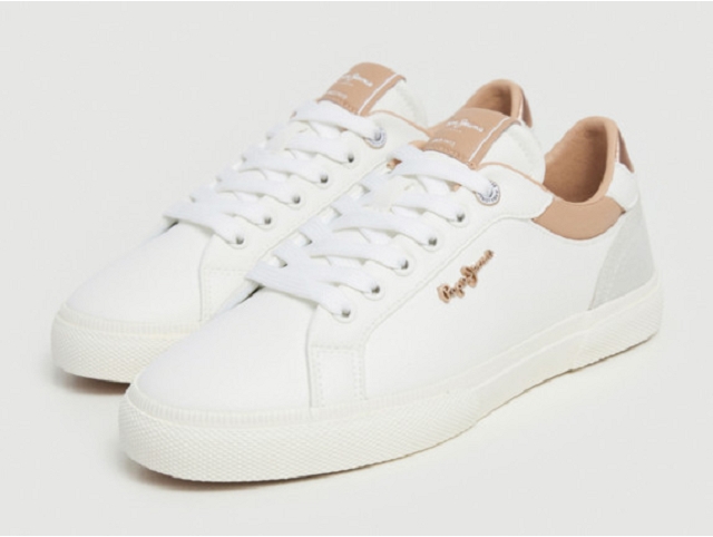 Pepe jeans footwear femme kenton court . pls31588 blanc