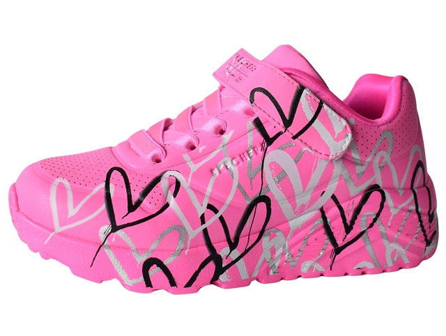 Skechers fille uno lite love levitate . 314078l rose et violet