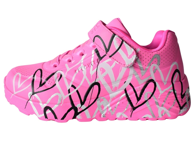 Skechers fille uno lite love levitate . 314078l rose et violet6327101_2