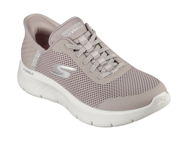 Skechers femme slip ins . go walk flex . 124836 beige