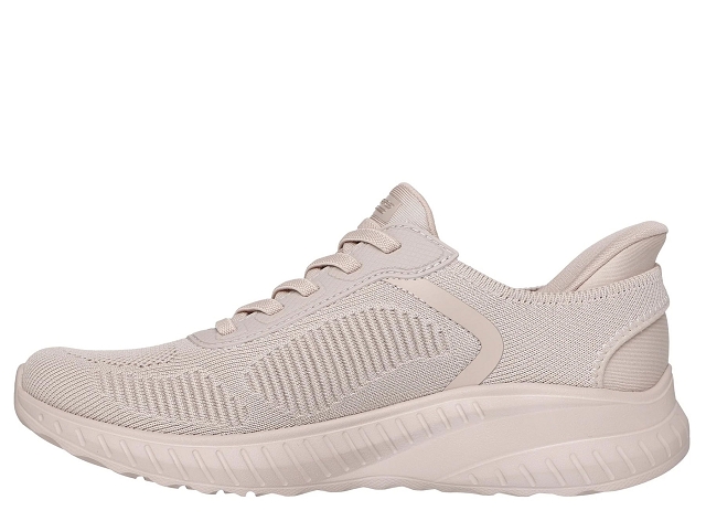 Skechers femme slip ins . bobs sport squad . 117497 beige6328202_3