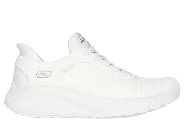 Skechers femme slip ins . bobs sport squad . 117497 blanc6328203_2