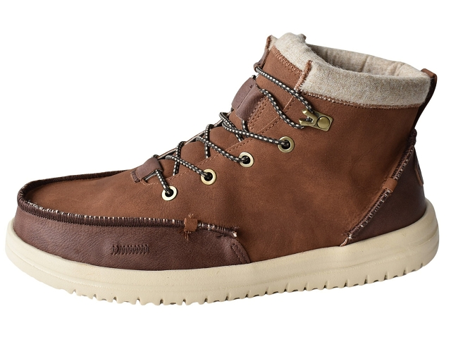 Dude homme bradley classic tumbled marron
