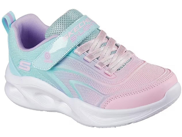 Skechers fille sola glow . 303713l bleu
