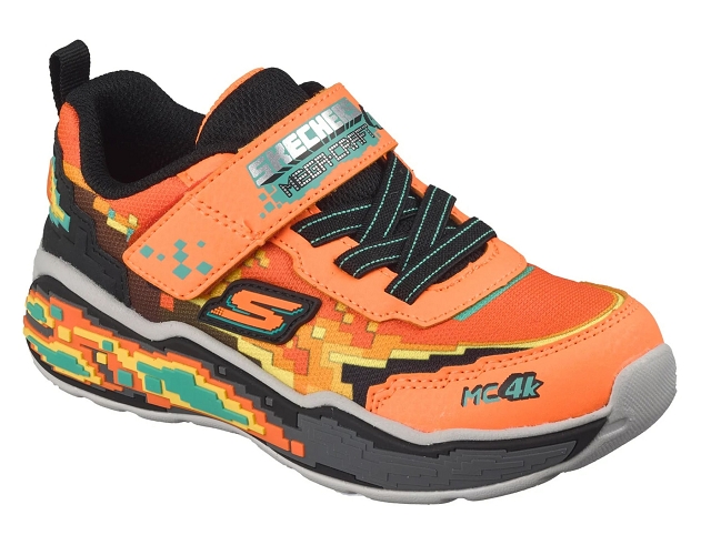 Skechers bebe mega scene . 402162n jaune et orange