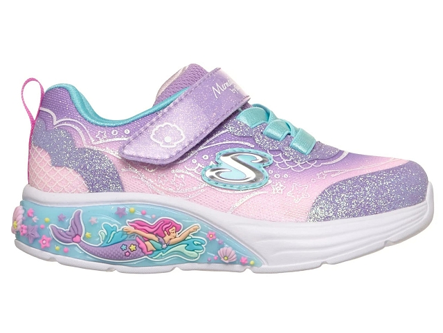 Skechers bebe my dreamers . lil merma . 303061n rose et violet6371001_2